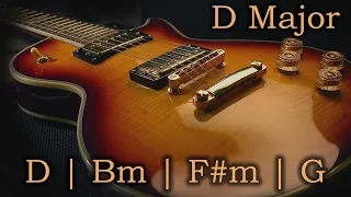 D Major Backing Track | Pop Rock | 120 Bpm