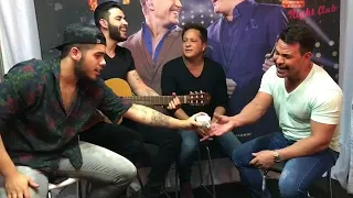 Gusttavo Lima, Zé Felipe, Leonardo, e Eduardo Costa cantando "Talismã" (2017)
