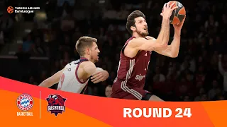 Bayern -Baskonia | Round 24 Highlights | 2023-24 Turkish Airlines EuroLeague