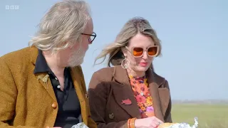 Jim Moir (Vic Reeves) & His Wife , Nancy Sorrell , at Elmley Nature Reserve , Isle of Sheppey