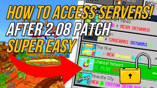 Minecraft PS4 BEDROCK EDITION - HOW TO ACCESS SERVERS! - TU 2.08 Play Servers Now! - (PS4 Bedrock)