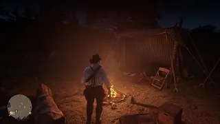 Arthur goes back to camp at 2am and annoys everyone sleeping.