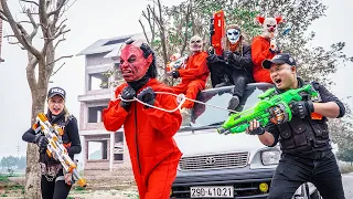 LTT Films : S.E.A.L X Nerf Guns BLASTER Fight Crime Group Grakk Mask Outstanding Warriors Escape