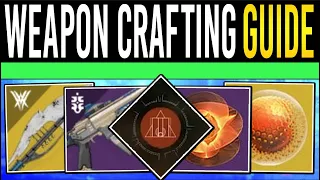 Destiny 2: WEAPON CRAFTING GUIDE! Test RANGE! Exotic Glaives, Unlocking Patterns, Materials & Perks