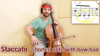 Cello Bow Technique for Wind Players + Spiccato vs Staccato | Online Cello Lessons