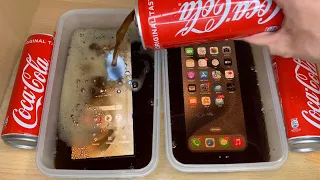 iPhone 15 Pro Max vs Samsung Galaxy S24 Ultra - Coca Cola FREEZE Test! Will It Survive ?