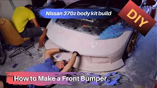 DIY 370z body kit: How to make a front bumper part 1