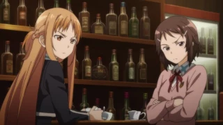 Sword Art Online II - Kirito introduces Sinon to Asuna & Liz