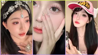 Chinese Douyin makeup tutorials for NEW YEAR PARTY (tiktok compilation)💖