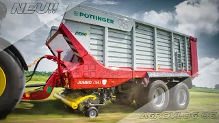 Der neue Pöttinger Jumbo Ladewagen! Grasernte 2021 - Agrovlog #06 - JP Agrar