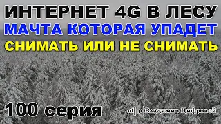 Интернет 4G в лесу на мачте, которая упадет! Снимать или не снимать? | Владимир Цифровой | 100 серия