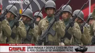 Ejército se hizo presente en Parada y Desfile Militar