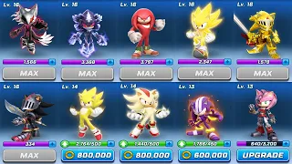 Sonic Forces - My TOP 10 Characters in the Battle - All 70 Characters Unlocked New Max Level Soon