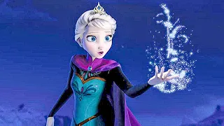 بنت لديها القدرة على التحكم بالثلج فتصنع بيت من الثلج وتعيش فيه لكي لا تؤذي احد | frozen