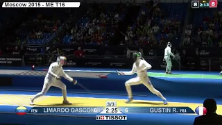 Moscow Worlds SME 2015 - L16 - Limardo VEN v Gustin FRA