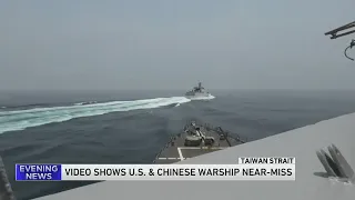 US releases video showing close-call in Taiwan Strait with Chinese destroyer