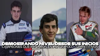 CAMPEONES MUNDIALES Que Iniciaron CON LOS PEORES AUTOS POSIBLES #HistoriasF1