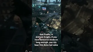 Insane details in the Batman Arkham series