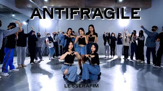 [DANCE PRACTICE] LE SSERAFIM (르세라핌) 'ANTIFRAGILE' full DANCE COVERㅣPREMIUM DANCE STUDIO
