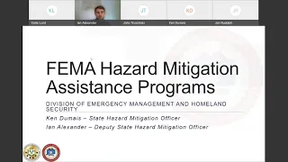 Hazard Mitigation Assistance Program Outreach Webinar