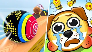 Going Balls | Save The Doge - All Level Gameplay Android - iOs - NEW APK UPDATE.