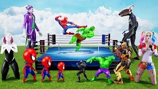 Superheroes Spiderman PRO 5 SUPERHERO TEAM Rescue Baby Spider Man from Team Bad Guy Joker #2