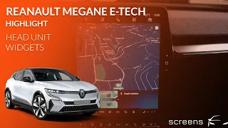Renault Mégane E-Tech | Head Unit Widgets