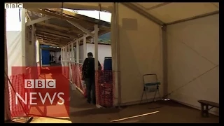 Inside a new Ebola treatment centre in Sierra Leone - BBC News