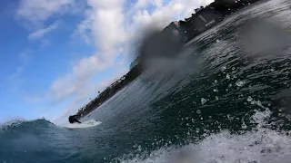 surf at San Clemente pier with go pro hero 7