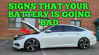 10th Gen Honda Accord | Signs of a bad battery