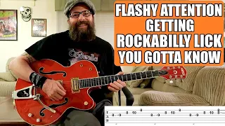 A Flashy Repeating Rockabilly Lick You Gotta Know - Guitar Lesson w/tabs