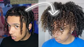 How To Do 4 STRAND TWISTS + TWIST OUT