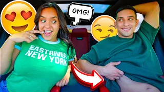 Picking Up My Girlfriend With BRlCK Enhancing Underwear On To See Her Reaction! *GOES TOO FAR*