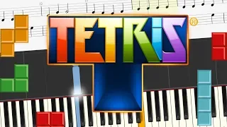 Tetris Theme - Easy & Slow Piano Tutorial + Cover (+SHEET MUSIC) // Korobeiniki