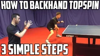 How To Backhand Topspin Against Backspin | Table Tennis