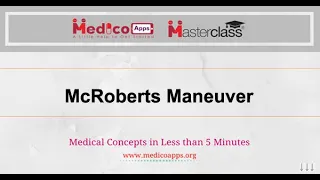 NEET PG-Topic-McRoberts Maneuver-Obs & Gynae