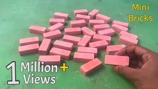 How to make Miniature Bricks for Model House | Small Bricks