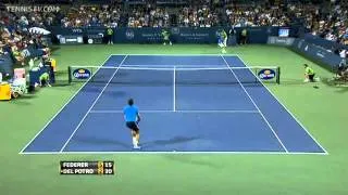 Federer vs Del Potro Cincinnati 2011 Highlights