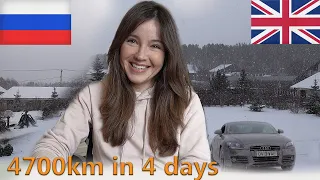 Driving from London to Russia. Russian Girl after 17 years in Britain.