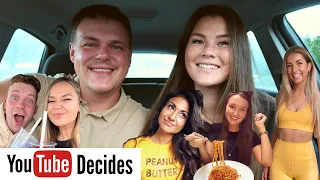 WE LET YOUTUBERS DECIDE WHAT WE ATE FOR 24 HOURS!!