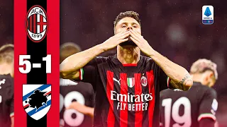 Giroud tripletta: è 5-1! | Milan-Sampdoria | Highlights Serie A