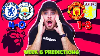 PREMIER LEAGUE 2021/22 WEEK 6 PREDICTIONS & TIPS! | CHELSEA VS MAN CITY & MORE!