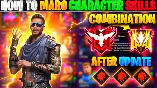 MARO CHARACTER SKILL COMBINATION 2023 | BR RANK BEST CHARACTER COMBINATION IN FREE FIRE ‎@Rakus. 