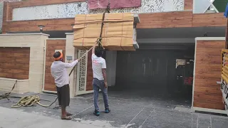 Shifting Heavy Almirah to 4th Floor under Packers and Movers Services in Delhi