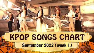 KPOP SONG CHART | SEPTEMBER 2022 (WEEK 1) | KPOP YOUTUBE GLOBAL CHART | TOP 10