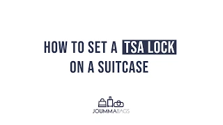 How to set a TSA lock on a suitcase