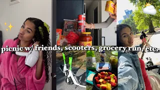 vlog: GRWM, picnic w/ friends, adulting, riding scooters, grocery runs, etc. | Alyssa Howard 🫀