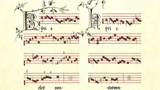 Machaut: Messe de Nostre Dame - Kyrie (original notation)