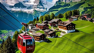 🇨🇭 TOP Places in SWITZERLAND; Top of Adventure, Grindelwald First, Cable Car, Travel Guide, 4K