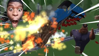 ROBLOX Trains Explosion! (Funny Moments!)